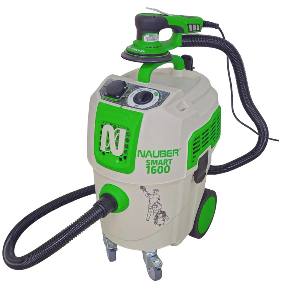 Kit Lixadeira Roto Orbital ROTO5E + Aspirador Pó SMART1600 Nauber 220V