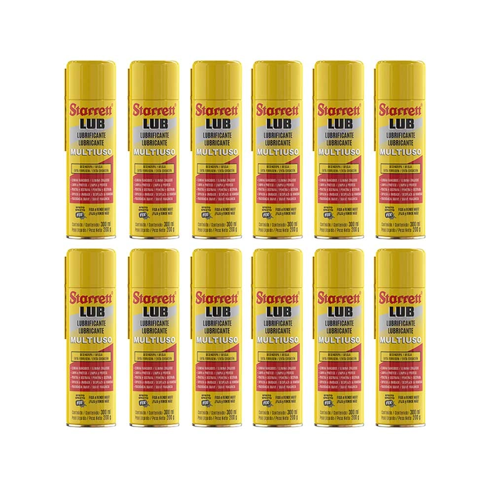 Óleo Lubrificante Multiuso Spray 300ml 12un SLUB300 Starrett