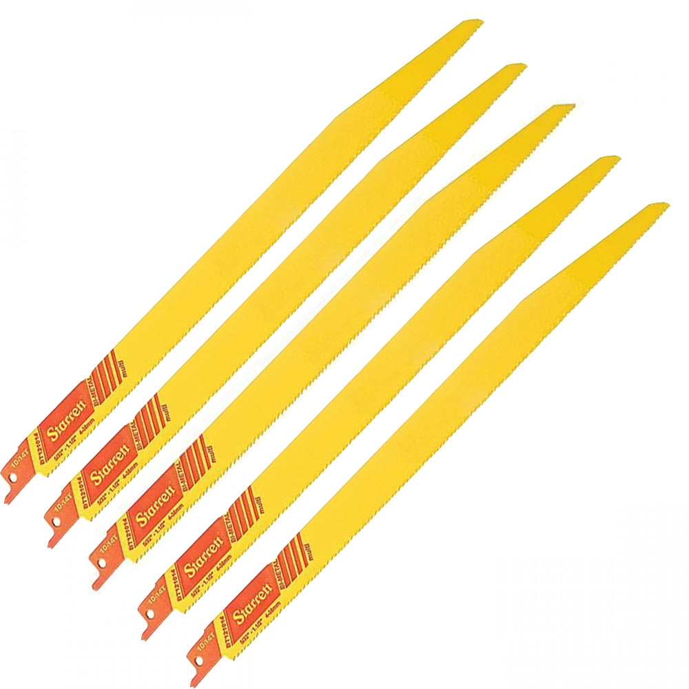 Kit 5 Lâminas Serra Sabre Corte de Veículos 30cm BT121014 Starrett