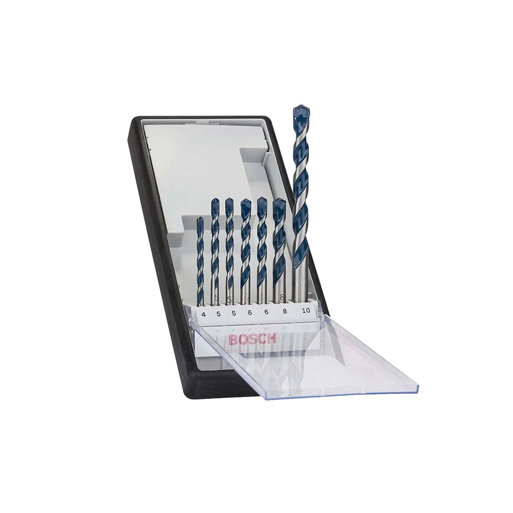 Kit 7un Brocas Para Concreto e Pedra 4 a 10mm CYL-5 Bosch