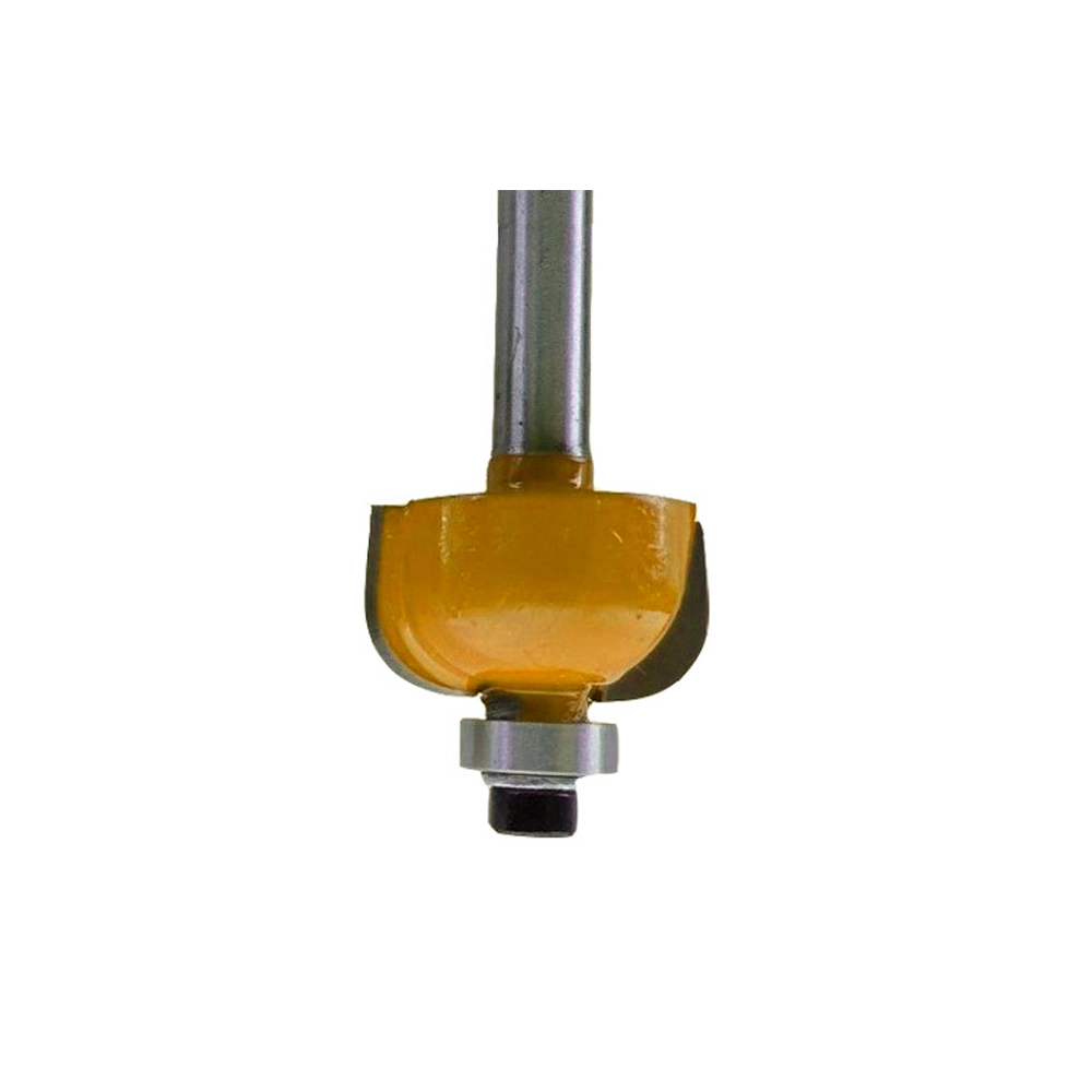 Kit 10 Fresa Tupia Borda Meia Cana Rolamentada 22mm Haste 6mm