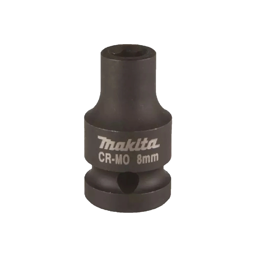 Soquete de impacto CR-MO Encaixe de 1/2 Pol 8mm B40054 Makita Soquete de impacto CR-MO Encaixe de 1/2 Pol 8mm B40054 Makita