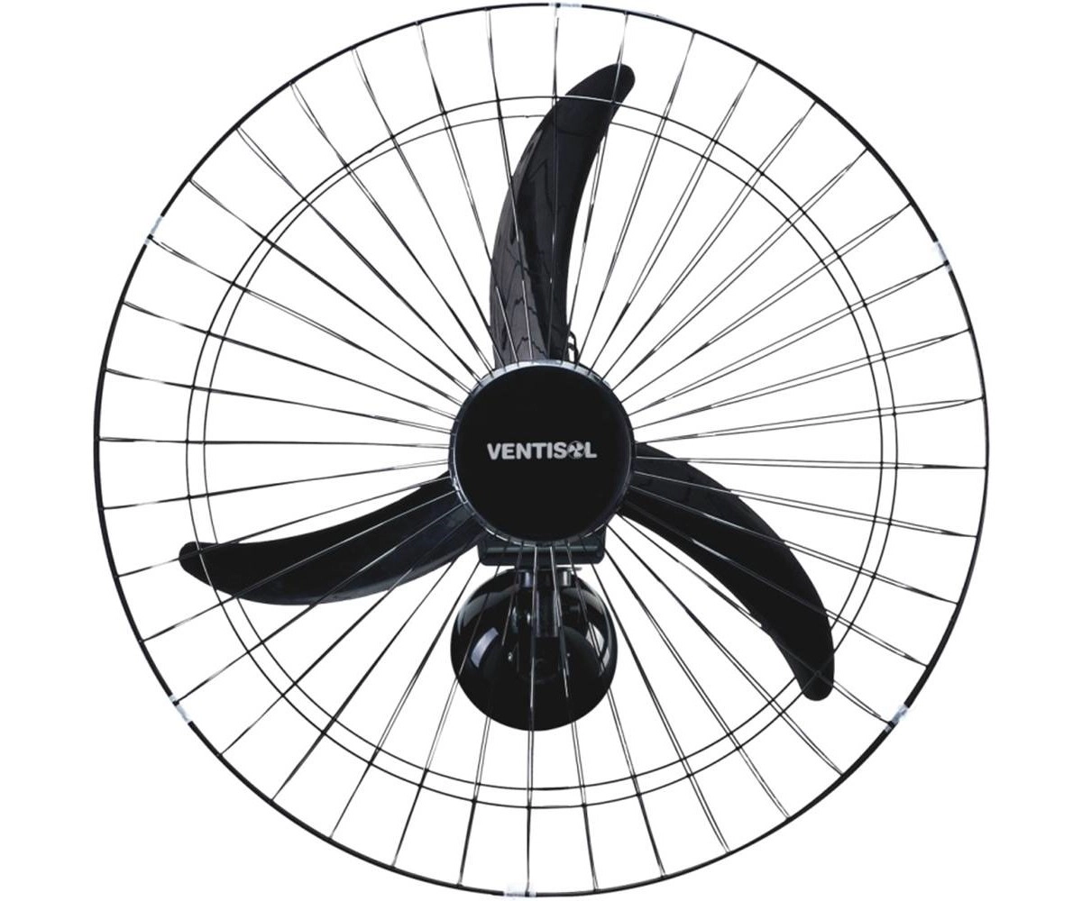 Ventilador Parede Oscilante 60cm 200w Bivolt Ventisol COR: PRETO