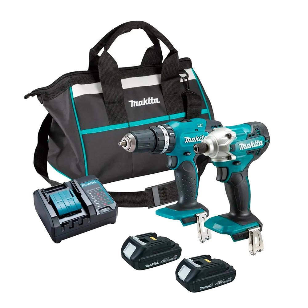 Parafusadeira e Furadeira de Impacto 2 Bat Lítio Bivolt 18V DLX2336Y01 Makita