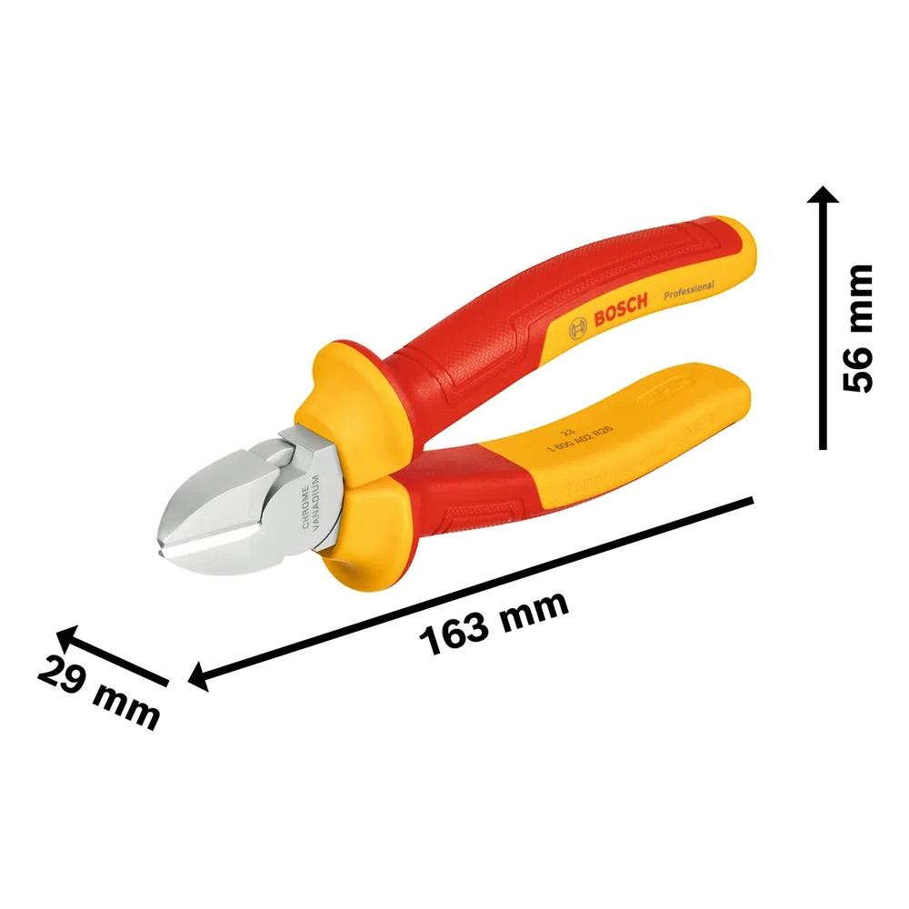 Alicate de Corte Lateral Diagonal 160mm VDE 1600A02ND9000 Bosch Alicate de Corte Lateral Diagonal 160mm VDE 1600A02ND9000 Bosch