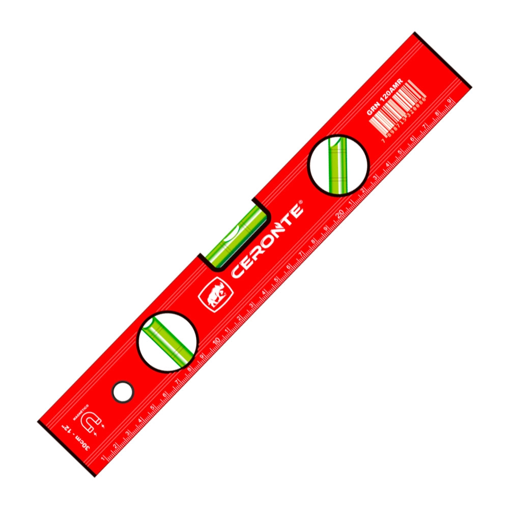 Kit 2 Nível Magnético Alumínio 12" (30cm) e 16" (40cm) Ceronte Kit 2 Nível Magnético Alumínio 12" (30cm) e 16" (40cm) Ceronte