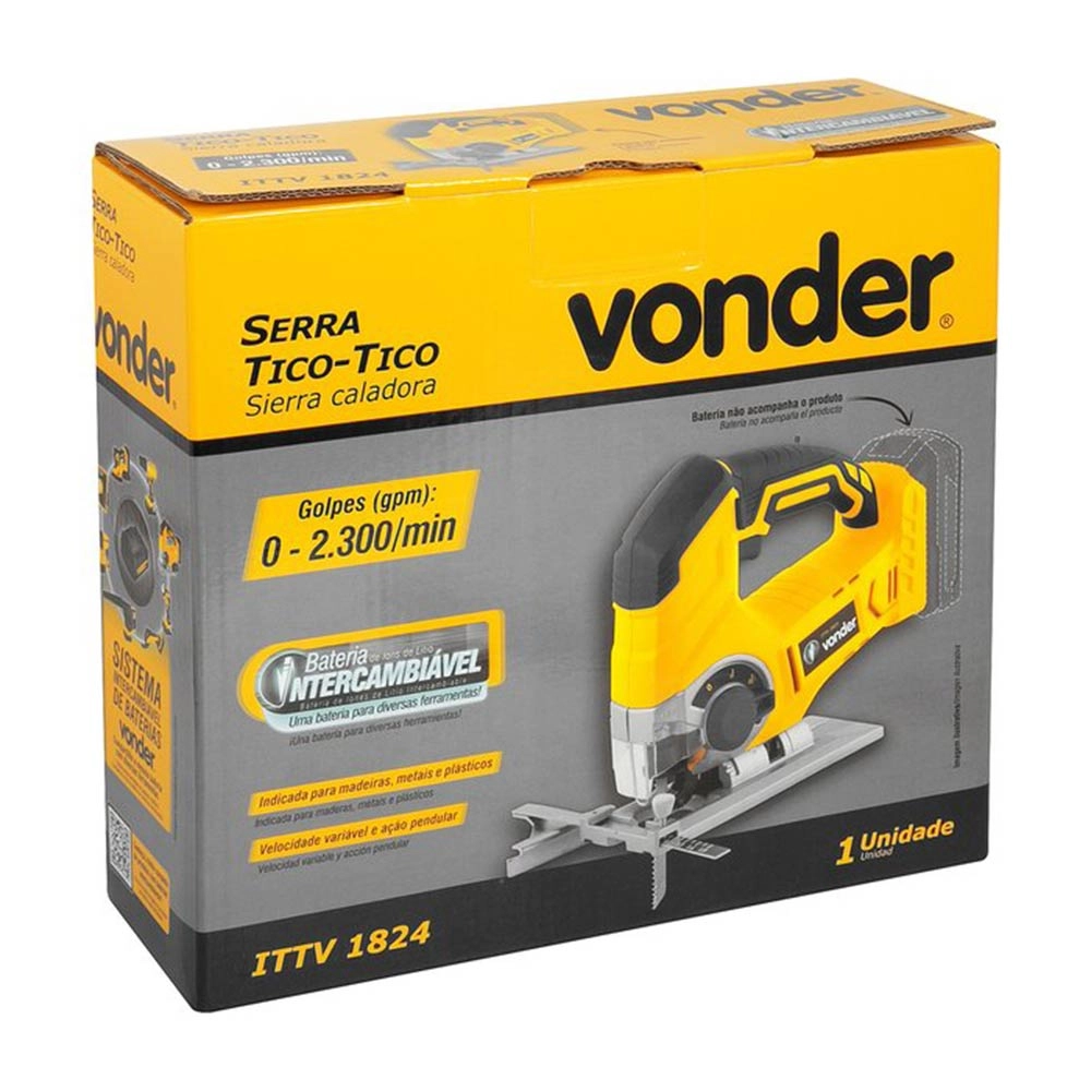 Serra Tico Tico Sem Bateria 18v ITTV1824 Vonder