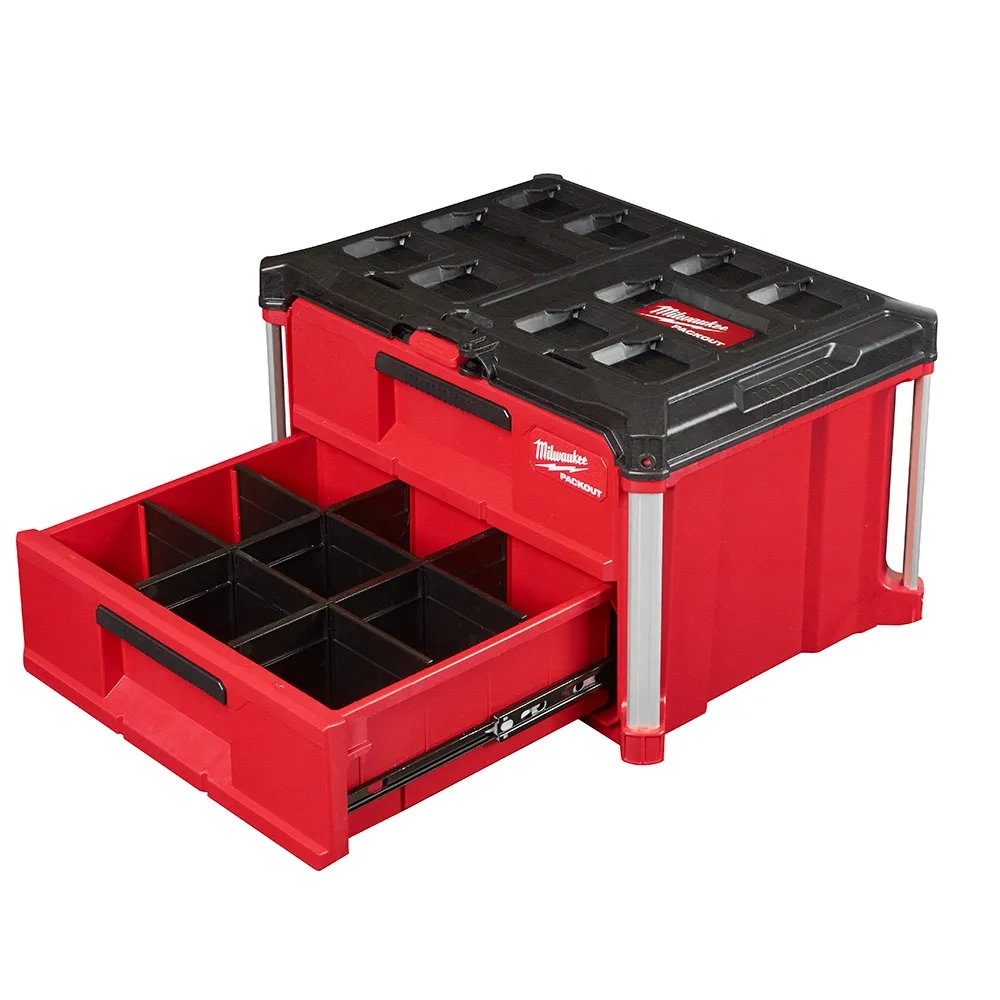 Maleta Caixa Modular 2 Gavetas 56,4x41,4x36,3cm Packout 48228442 Milwaukee Maleta Caixa Modular 2 Gavetas 56,4x41,4x36,3cm Packout 48228442 Milwaukee