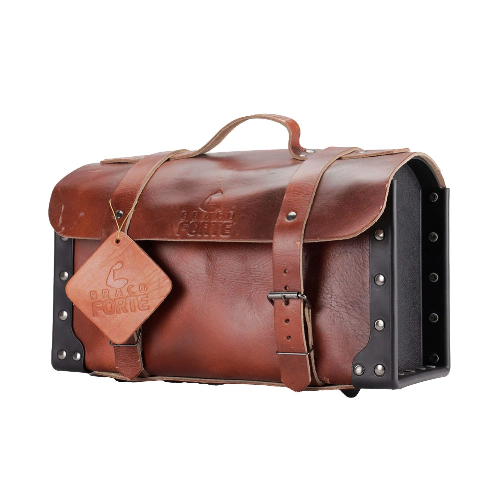 Maleta Ferramentas Couro 40x25x17cm M012 Braço Forte Maleta Ferramentas Couro 40x25x17cm M012 Braço Forte
