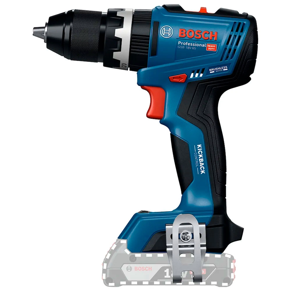 Parafusadeira Furadeira Impacto 18V 2 Bateria 2,0Ah Brushless GSB 18V65 Bosch