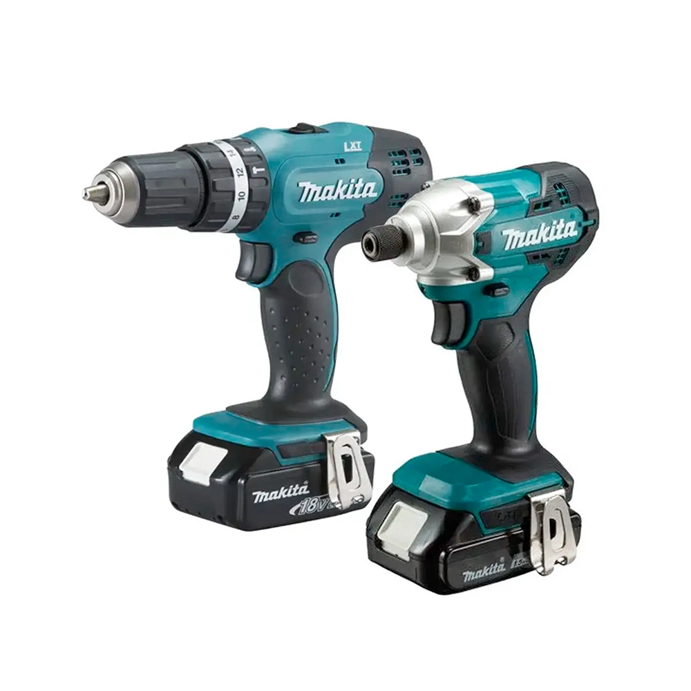 Parafusadeira e Furadeira de Impacto 2 Bat Lítio Bivolt 18V DLX2336Y01 Makita