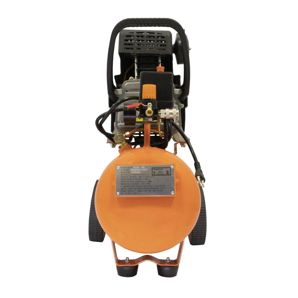 Compressor de Ar 2CV Monof 8 Pés 24 litros 116PSI VC25 Vulcan 