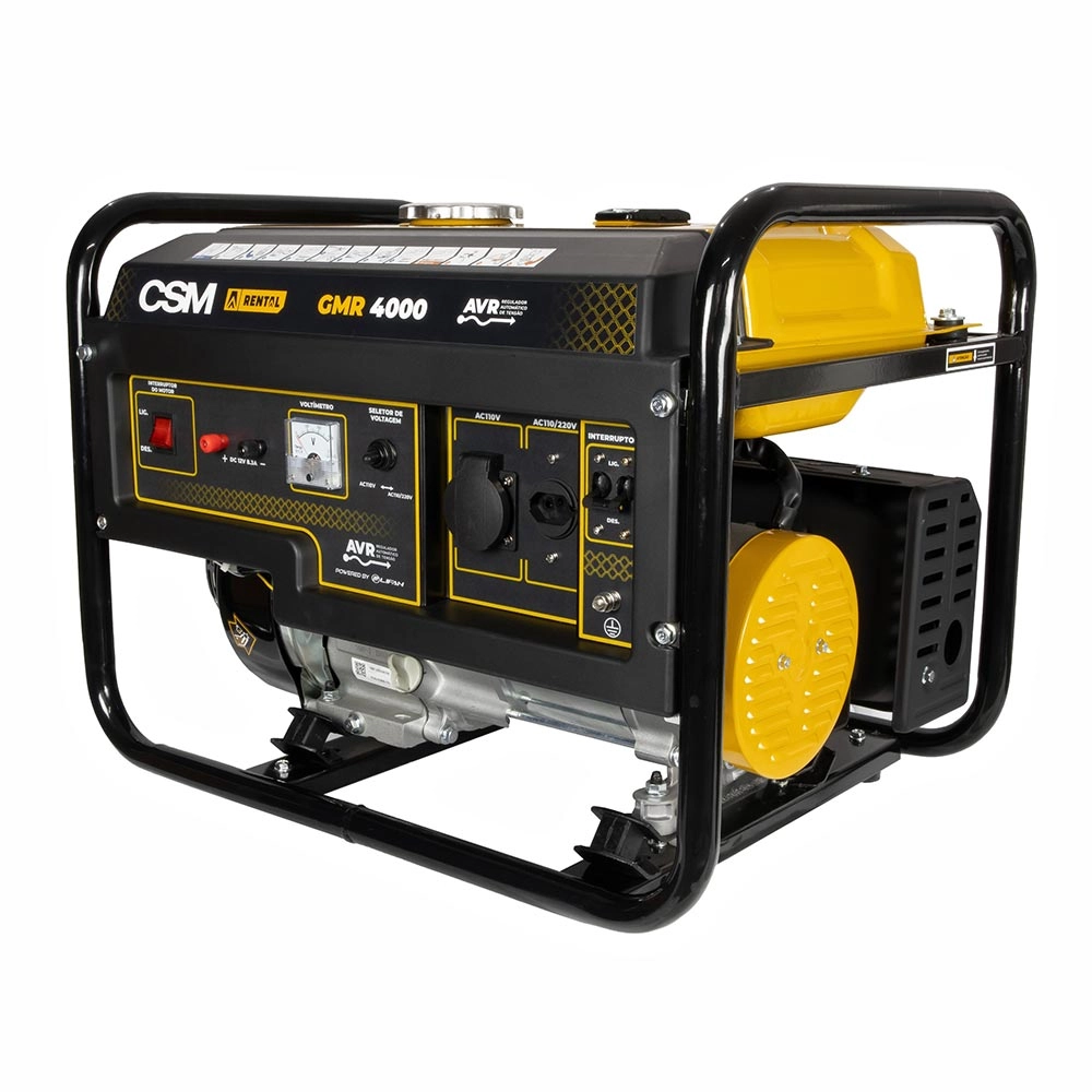 Gerador Gasolina 4T Partida Manual Bivolt 6,5HP Máx 4Kva GMR4000 CSM