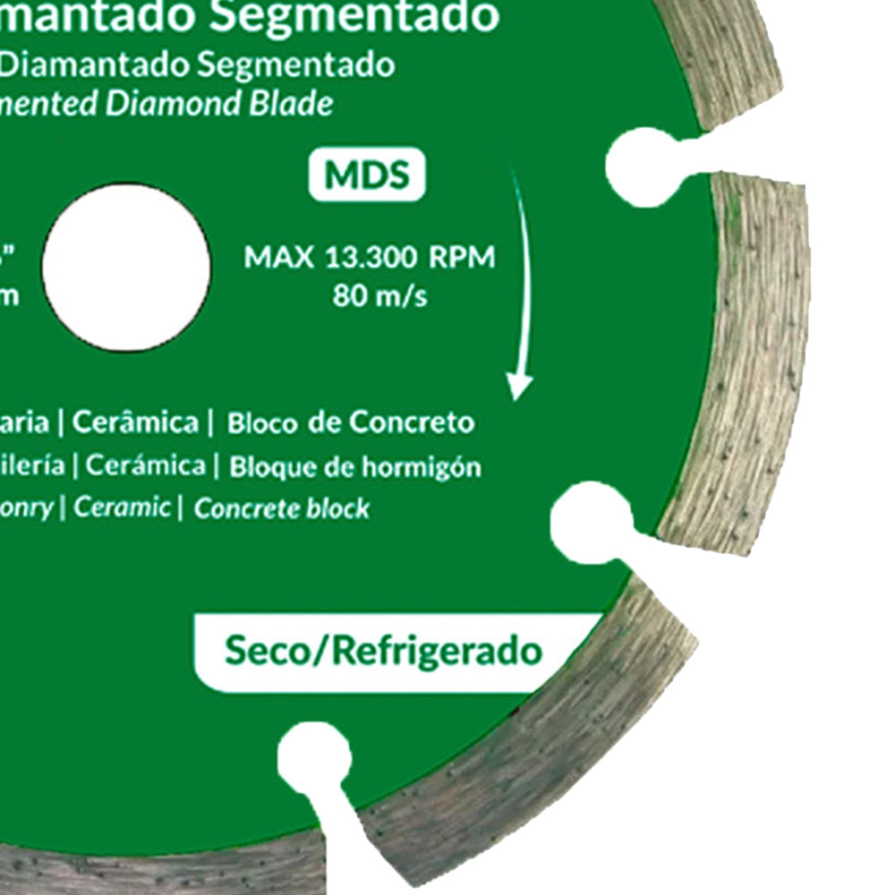 Kit 10 Disco Diamantado Segmentado 4.3/8 Pol (110mm) MDS Menegotti Kit 10 Disco Diamantado Segmentado 4.3/8 Pol (110mm) MDS Menegotti