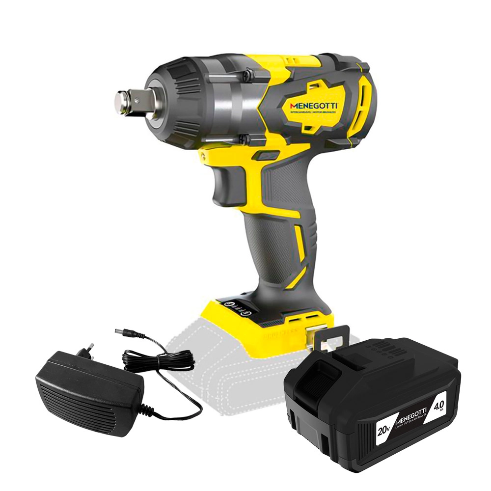 Chave de Impacto MCI 20V 4Ah Brushless MCI20 Menegotti Chave de Impacto MCI 20V 4Ah Brushless MCI20 Menegotti