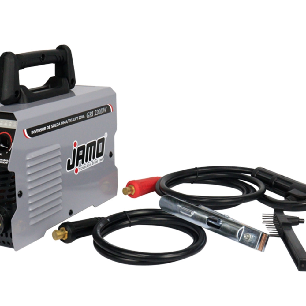 Inversor de Solda MMA e TIG Lift Arc Display Digital e Acessórios 220A GRI220DW JAMO 