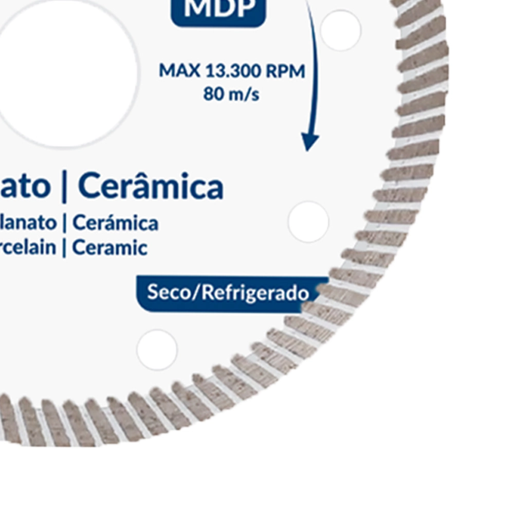 Disco Diamantado Porcelanato 4.3/8 Pol (110mm) MDP Menegotti