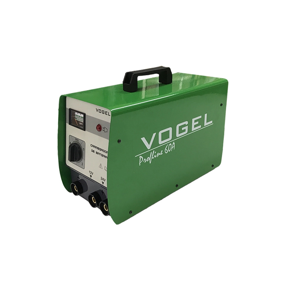 Carregador de Bateria e Auxiliar de Partida Carga Rápida e Lenta 12/24V 60A Vogel 
