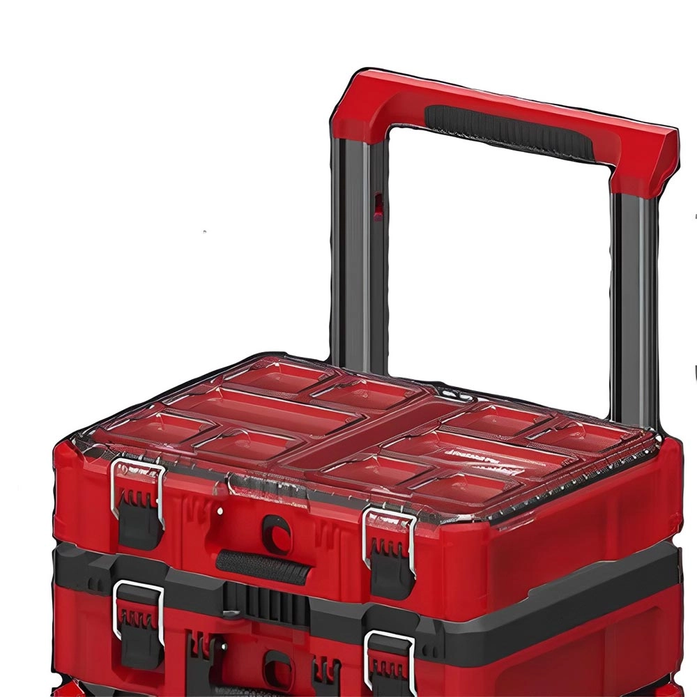 Kit Maletas e Caixas Com Carrinho Packout 2 Milwaukee