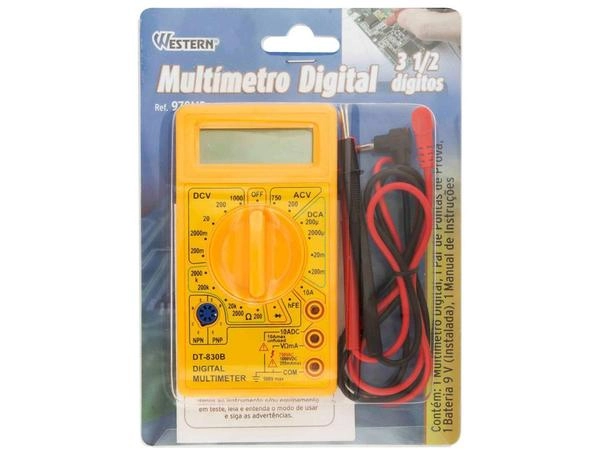 Multimetro Digital 31/2 Digitos 978MD Western