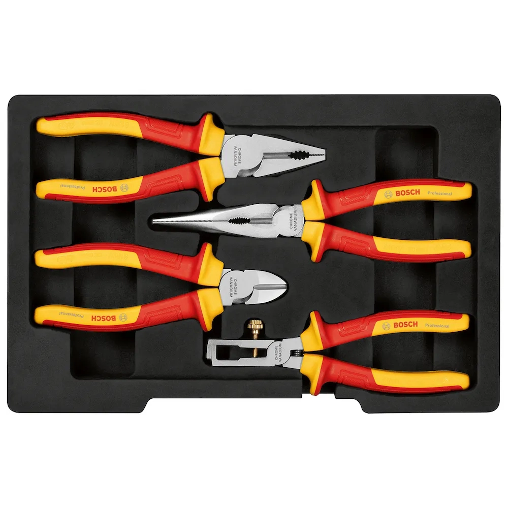 Jogo de Alicates Universal 4 Peças VDE 1600A02NG1000 Bosch