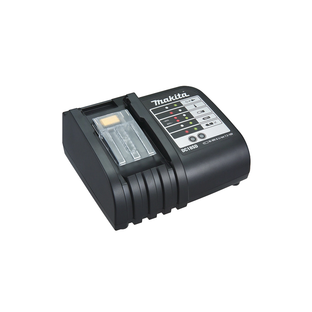 Kit Carregador Bivolt + 2 Baterias 18V 6AH + Maleta DC18SD+BL1860B Makita