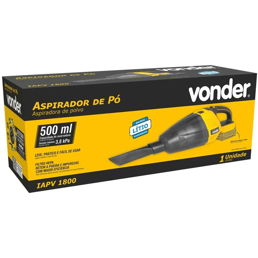 Aspirador de Pó Sem Bateria e Carregador IAPV1800 Vonder