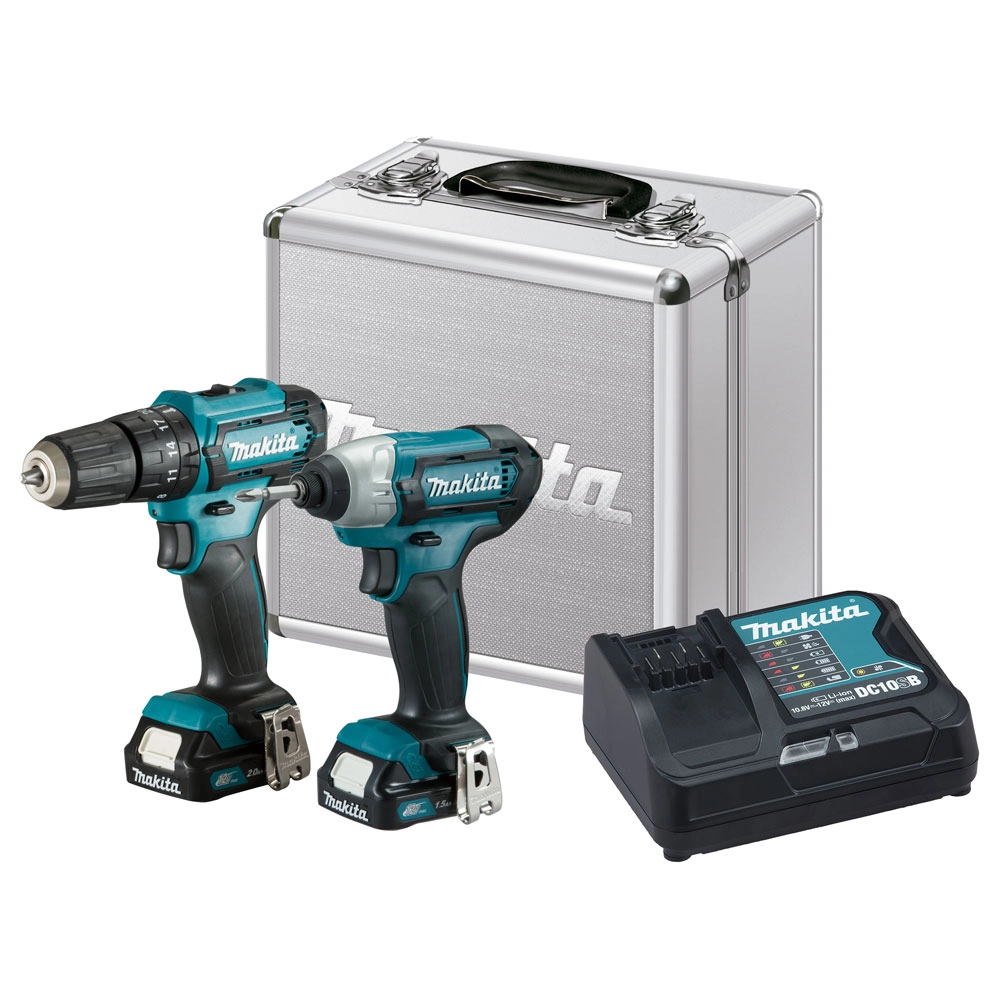 Kit de Parafusadeira e Furadeira de Impacto 2bat 12v 2Ah CLX228SAX Makita Kit de Parafusadeira e Furadeira de Impacto 2bat 12v 2Ah CLX228SAX Makita