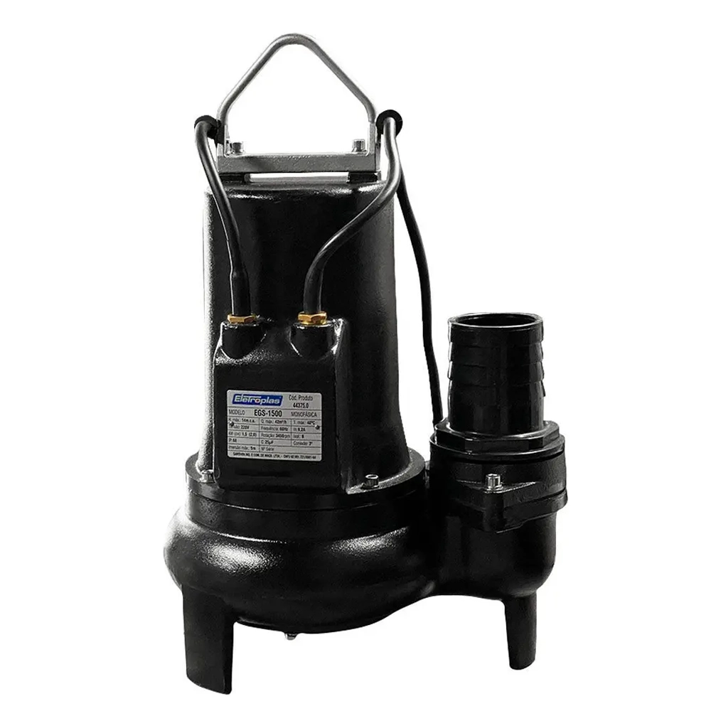 Motobomba Submersível Trituradora 2cv EGST1500 Eletroplas Motobomba Submersível Trituradora 2cv EGST1500 Eletroplas