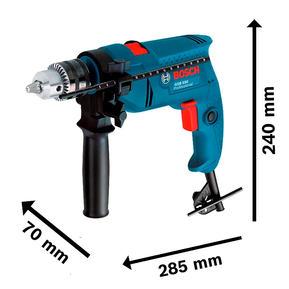 Combo Furadeira de Impacto GSB550 + Esmerilhadeira GWS850 Bosch