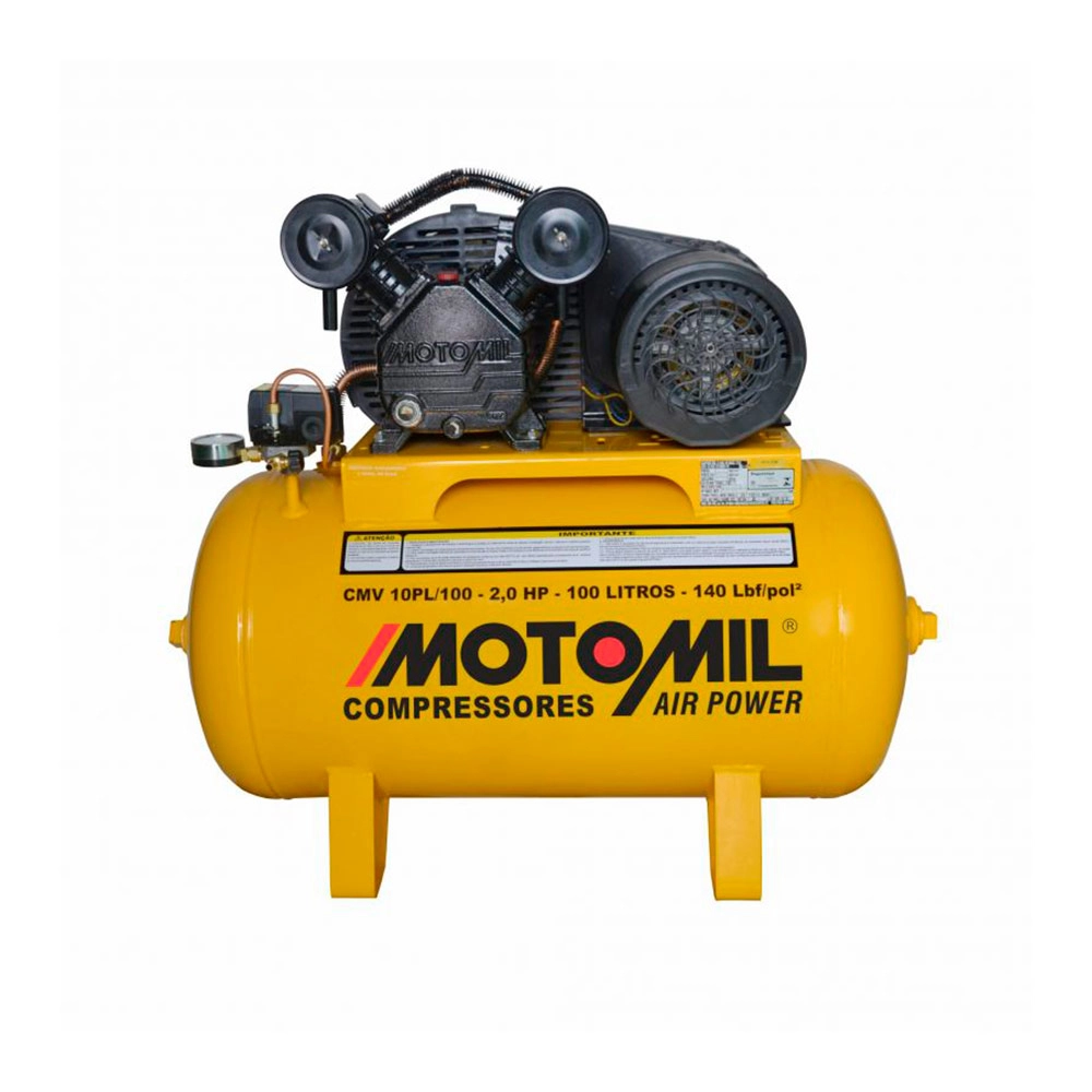 Compressor de Ar 2HP 140PSI  CMV-10PL/100 Motomil 220V