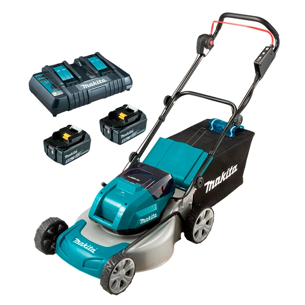 Cortador Grama 2 Bateria 36V (18V+18V) 5Ah 46cm DLM460ZC Makita