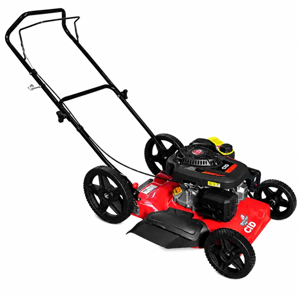 Cortador Grama á Gasolina Roda Maior Reciclador 6,5HP CID52 CID