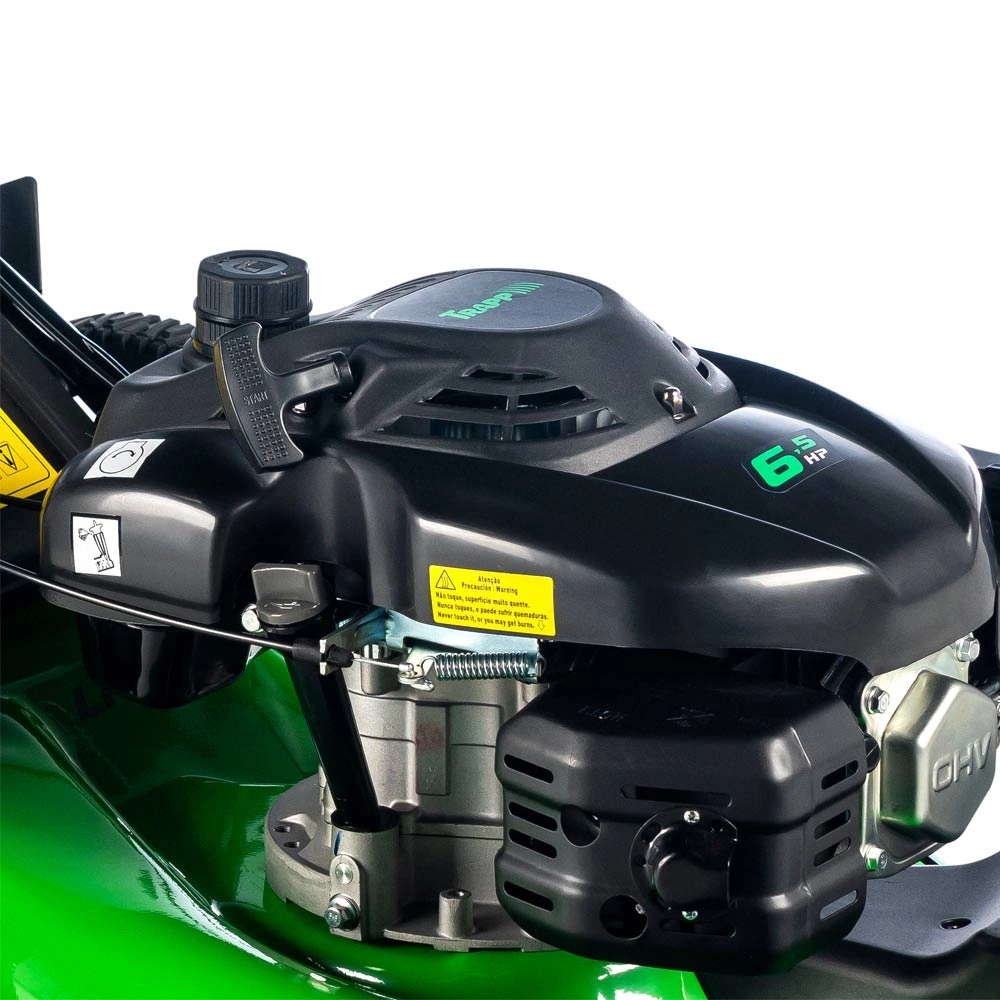 Cortador Grama Gasolina Recolhedor Tração 6,5CV LF55C Trapp