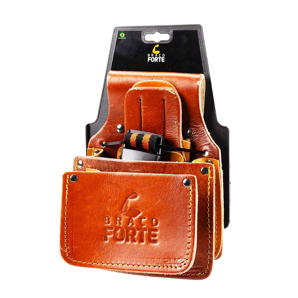 Cinto Carpinteiro Bolsa Dupla C009 Braço Forte