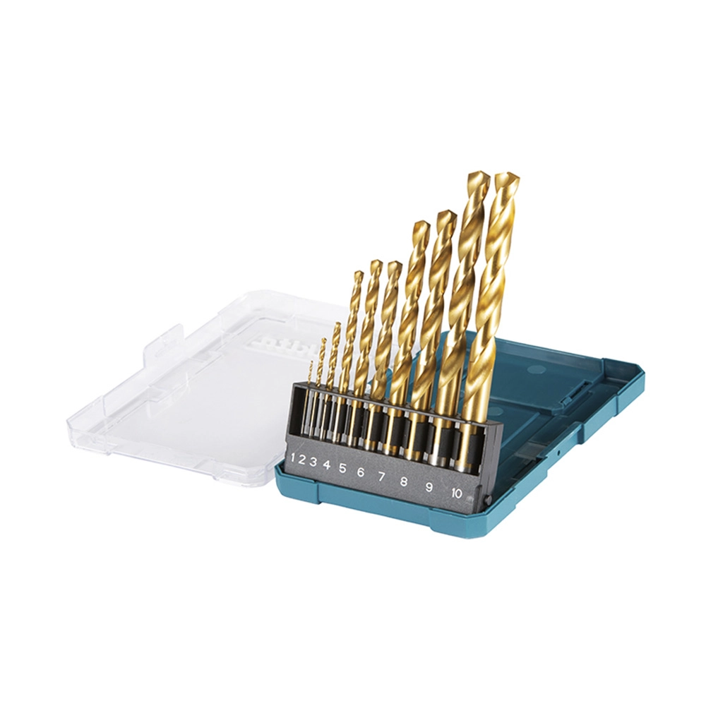 Kit Brocas Aço Rápido Tin Metal 10 Peças D72849 Makita