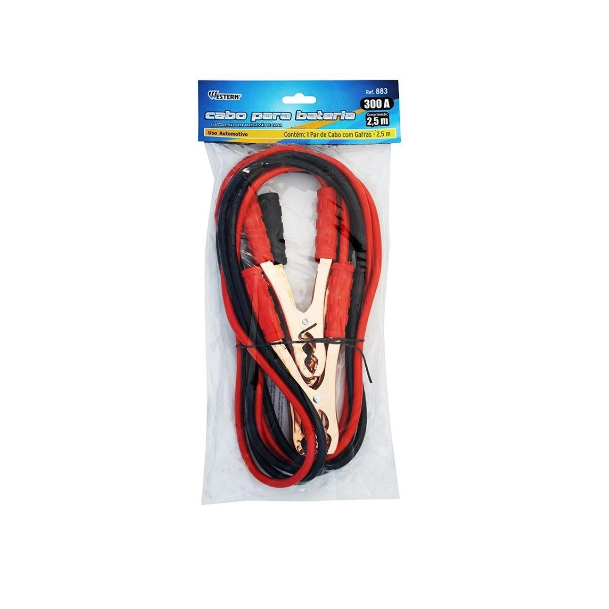 Cabo Auxiliar Carga Bateria 2,5 300A Western