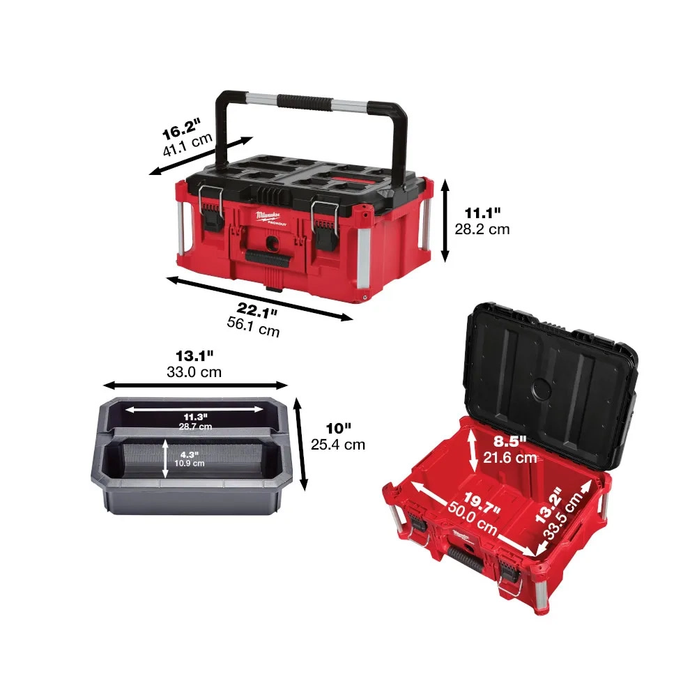 Maleta Modular Organizadora 41x56x28,7 cm Packout 48228425 Milwaukee