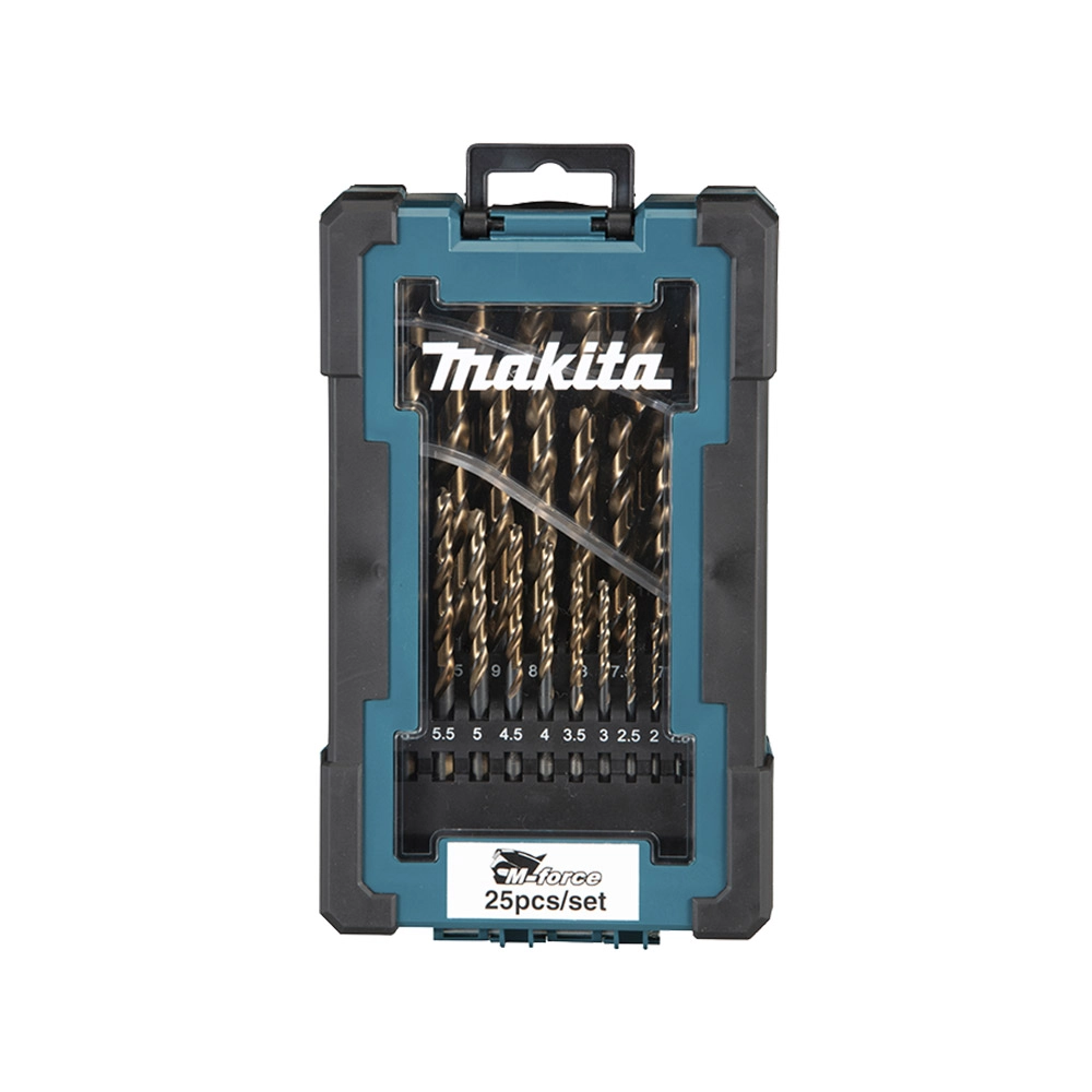 Kit Brocas Aço Rápido MFORCE 25Pcs 1 a 13mm D67599 Makita