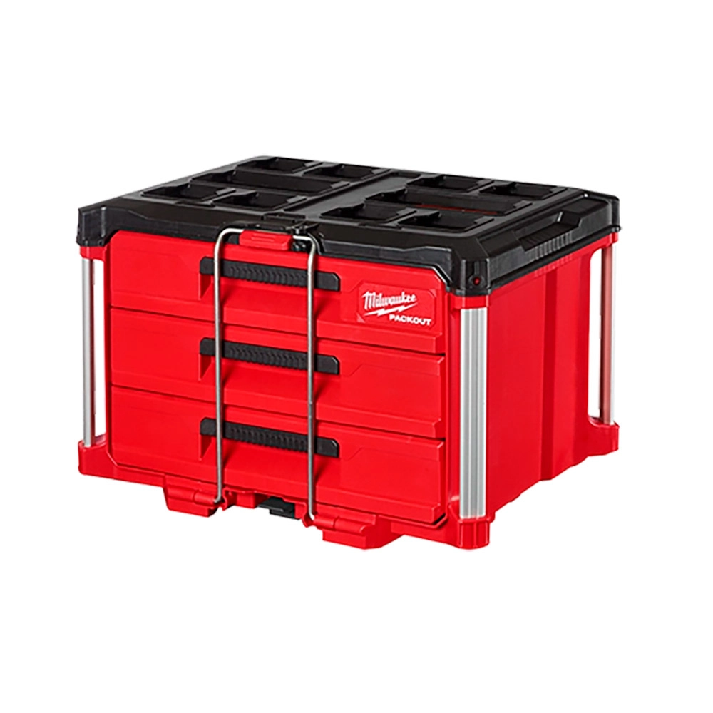 Caixa de Ferramentas 3 Gavetas 57x37x42cm Packout 48228443 Milwaukee Caixa de Ferramentas 3 Gavetas 57x37x42cm Packout 48228443 Milwaukee