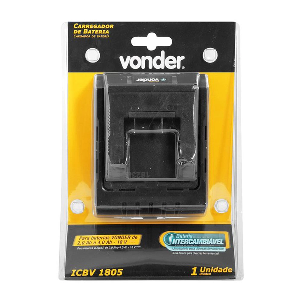 Carregador de Bateria 18V Convencional Bivolt ICBV1805 Vonder