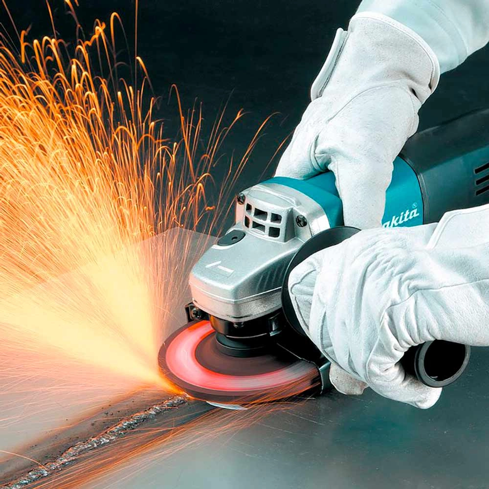 Esmerilhadeira 4.1/2" (115mm) 10 Discos 1mm 840W 9557HNGP Makita 
