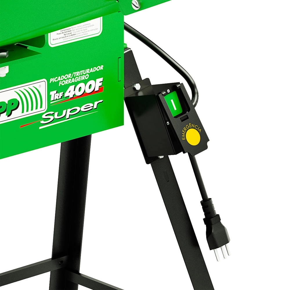 Triturador Forrageiro Monofásico 3CV NR12 TRF400F Trapp 220V