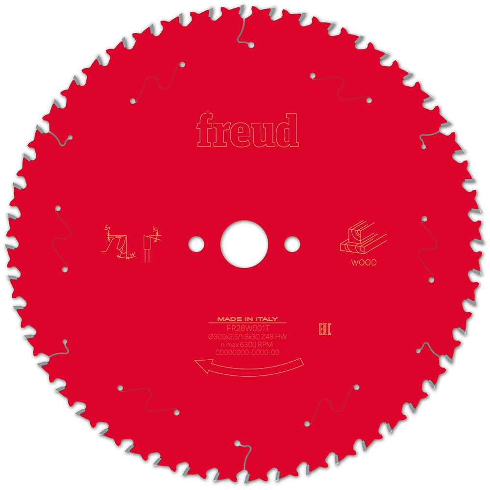 Disco de Serra Madeira 300mm (12Pol) 48 dentes FR28W001T Freud