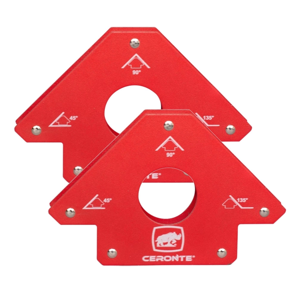 Kit 2 Esquadro Magnético Triangular 33kg CET 033 Ceronte Kit 2 Esquadro Magnético Triangular 33kg CET 033 Ceronte