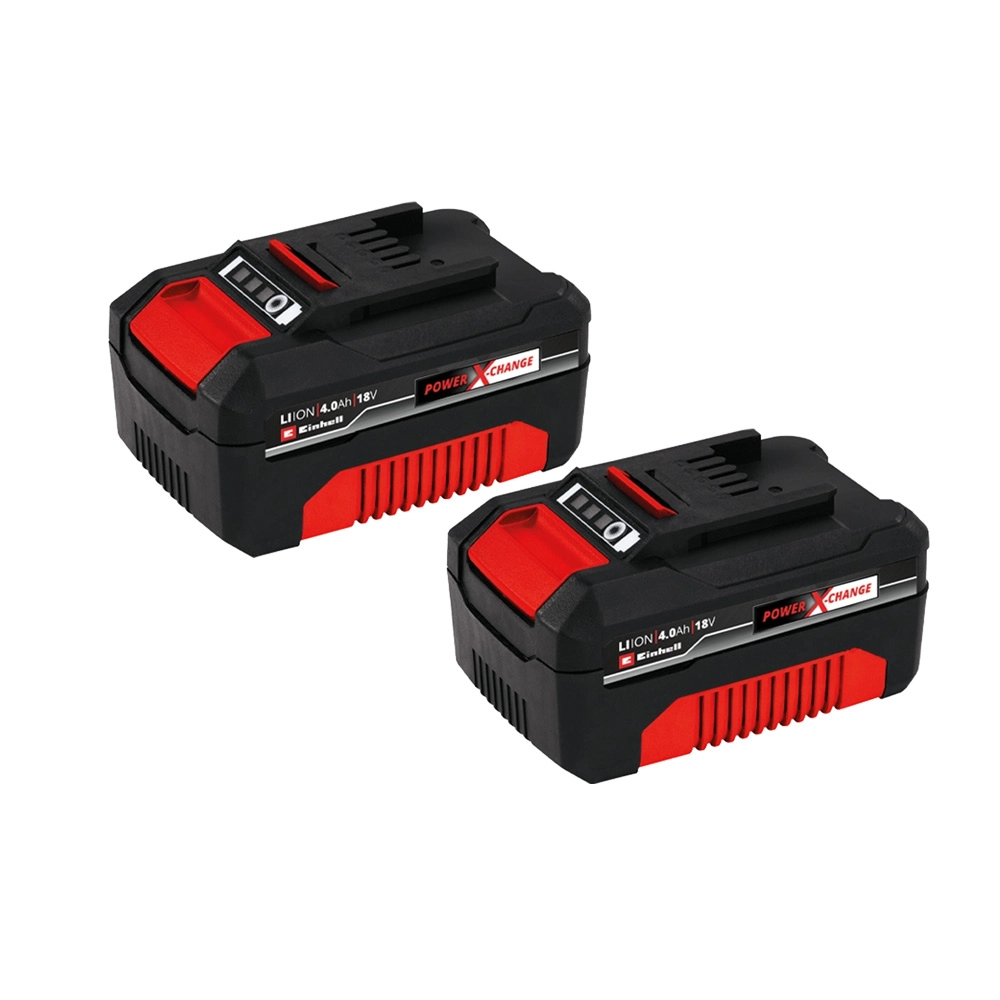Kit Carregador Rápido PXC Duplo + 2 Baterias 4,0Ah Twincharger Bivolt 18V Einhell