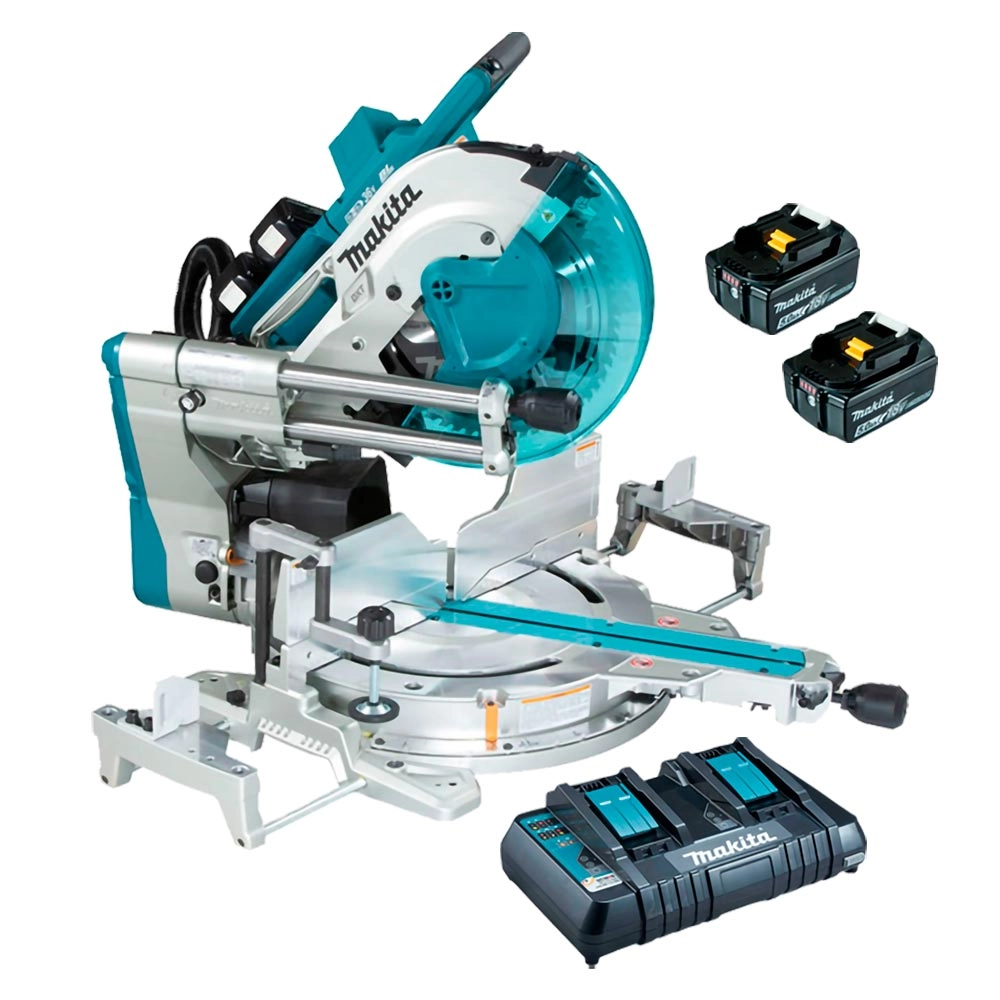 Serra Circular Esquadria 2 Bateria (18V+18V) 305mm DLS212PT2 Makita Serra Circular Esquadria 2 Bateria (18V+18V) 305mm DLS212PT2 Makita