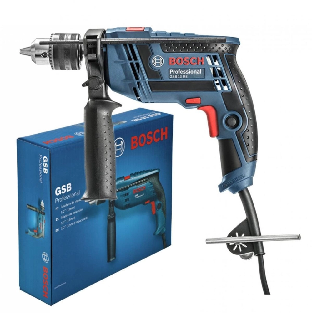 Furadeira De Impacto 1/2" (13mm) 650W GSB13RE Heavy Duty Bosch 