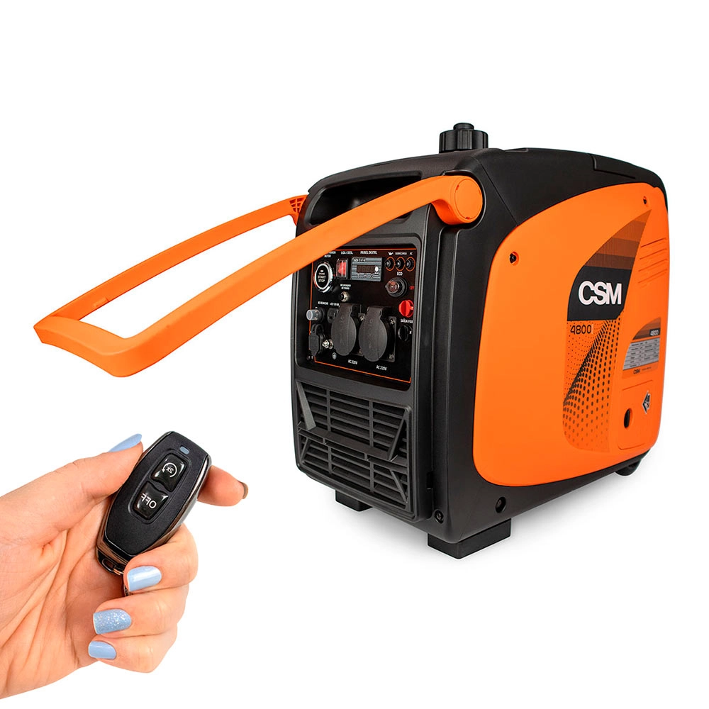 Gerador Inverter Gasolina 4T Bivolt Part Elétrica Máx 4,2Kva 4800i-E CSM 