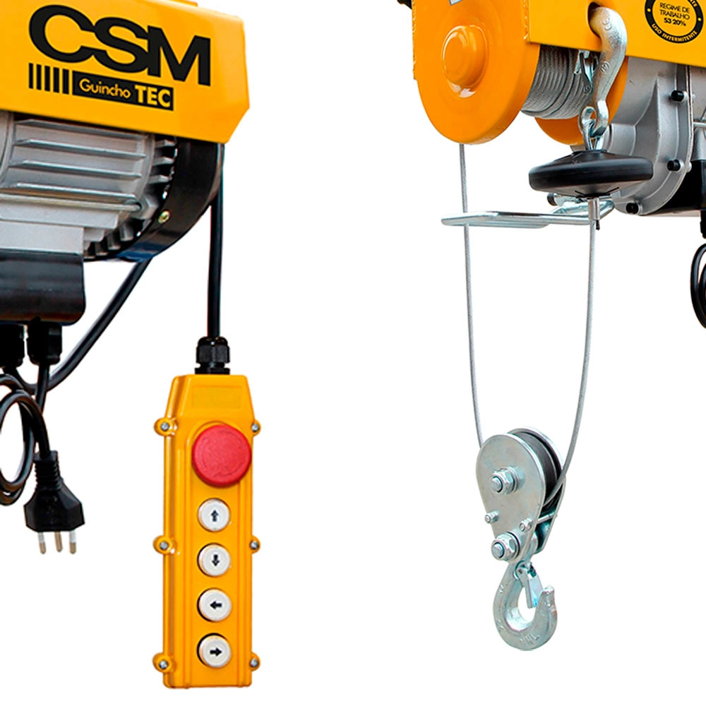  Guincho Talha de Coluna Com Trole Max 200kg TEC100 CSM